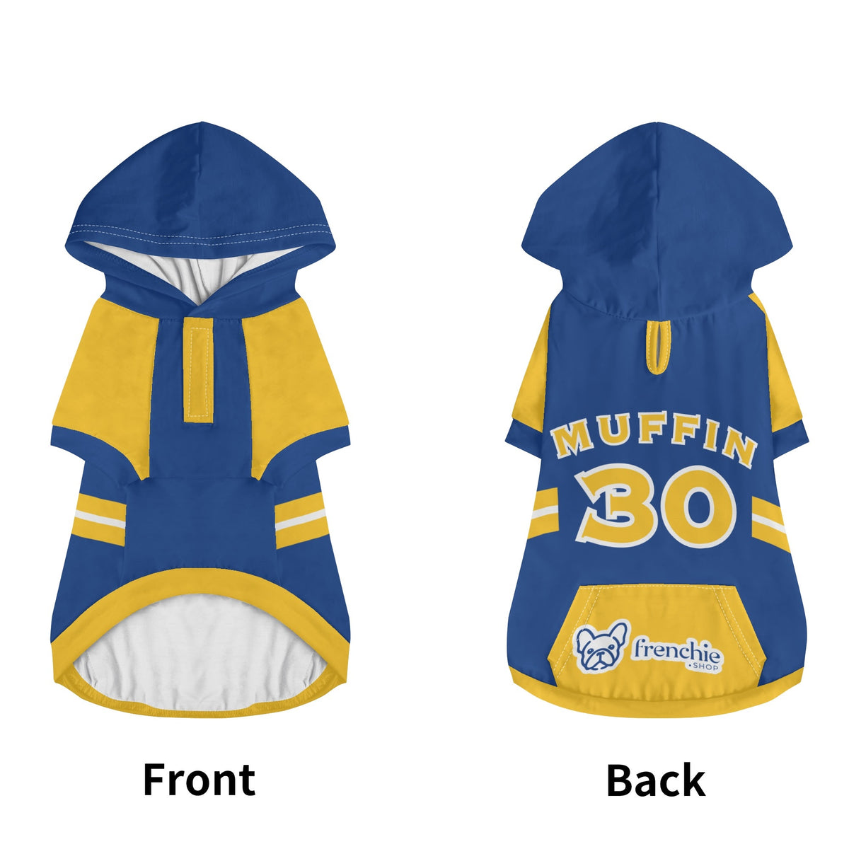 Customizable French Bulldog Hoodies with Your Pet’s Name & Number | Frenchie Shop Original