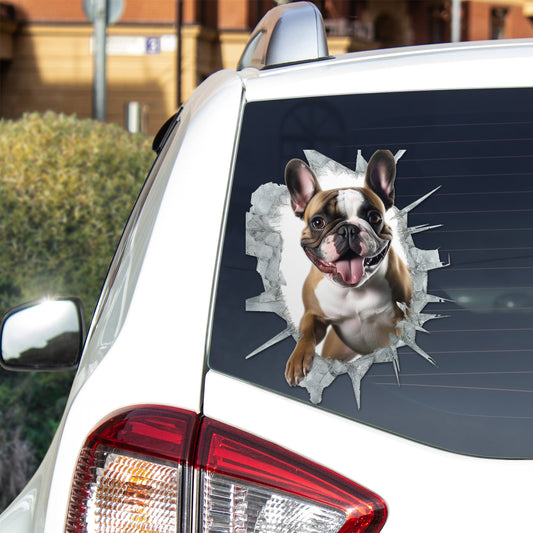 Frenchie Love Car Sticker - Celebrate Your Canine Affection