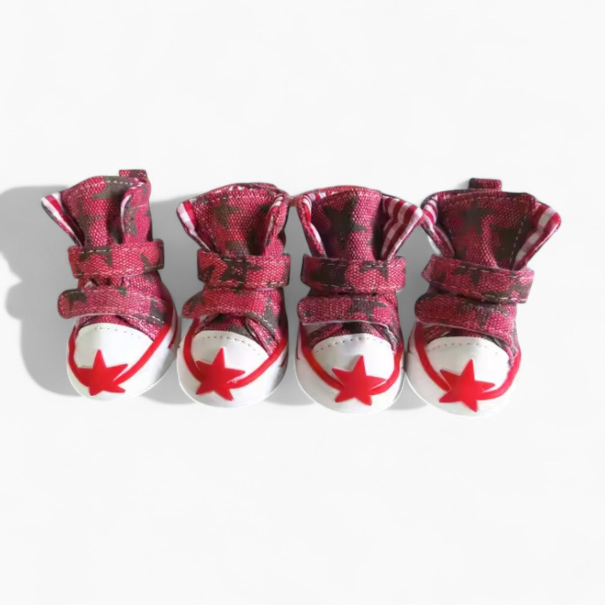Baskets Pawlaxy bouledogue français – Chaussures décontractées en toile à imprimé étoiles