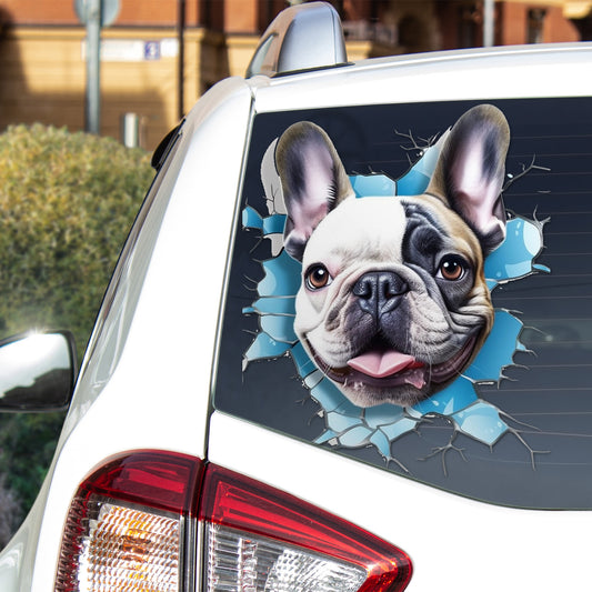 Frenchie Paws Car Sticker - Wear Your Love on the Road