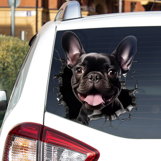 Frenchie Love Car Sticker - Share Your Passion on the Road