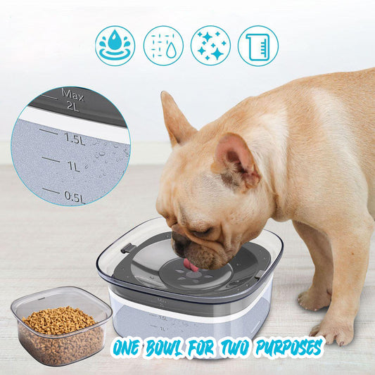 AquaSip Frenchie Floating Water Bowl Slow Drinking Dispenser for Hydrated Pets - Frenchie Bulldog Shop