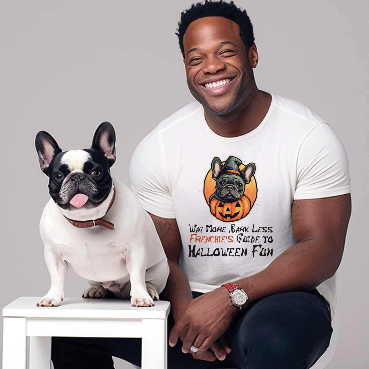 Charming Frenchie Halloween - Unisex T-Shirt