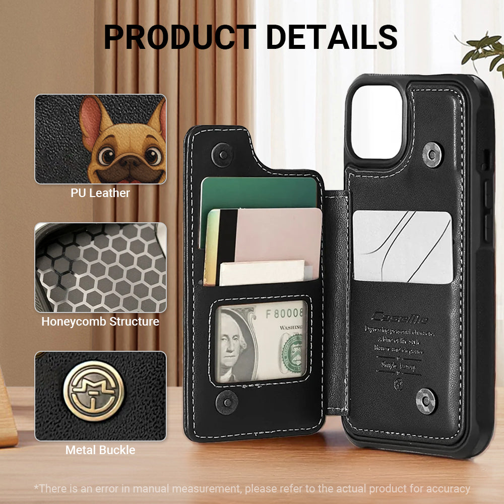 Crusoe - Personalized Leather Wallet Case for for iPhone & Samsung