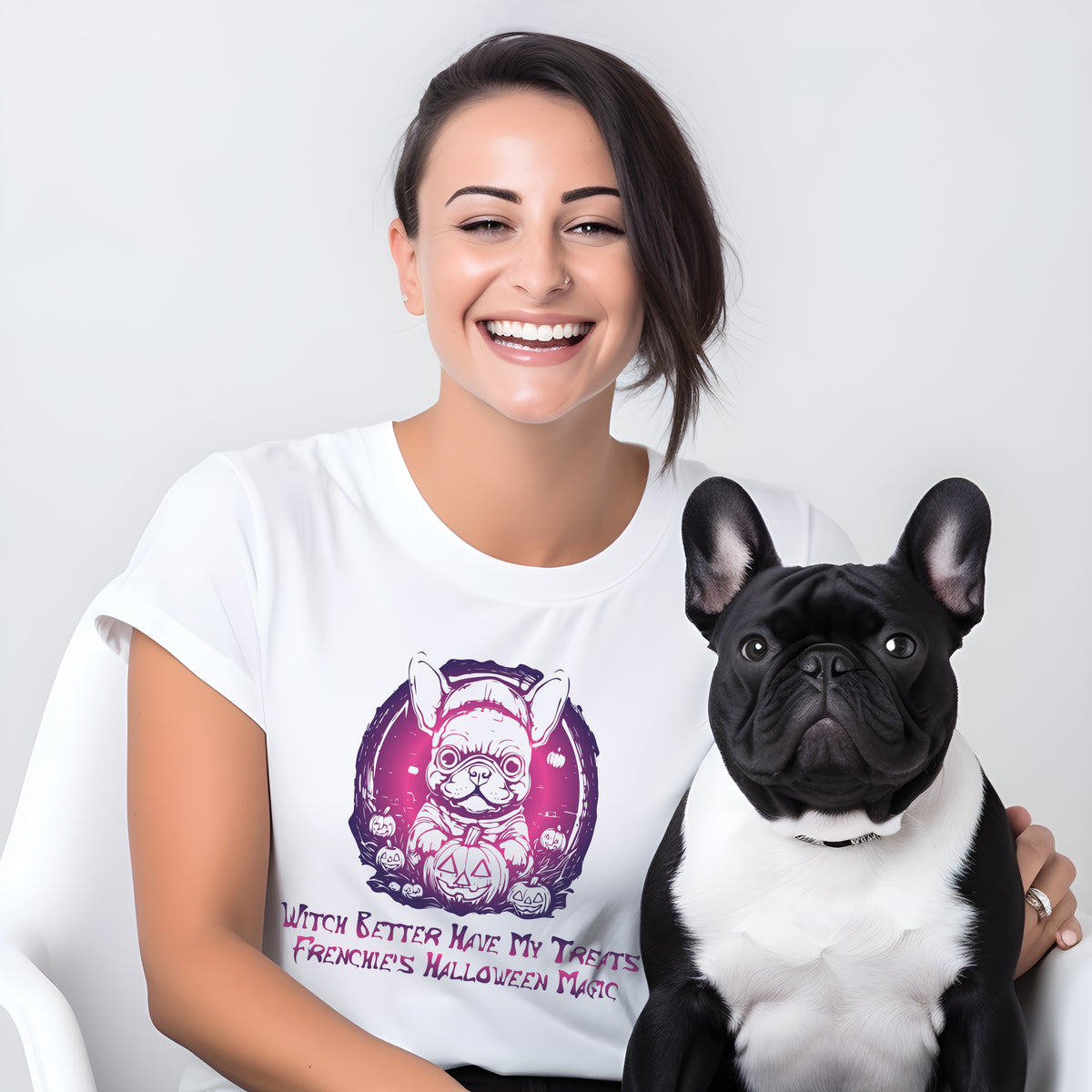 Frenchie Halloween style - Unisex T-Shirt
