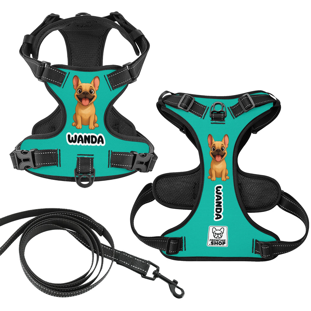 Bun - Personalized No-Pull French Bulldog Dog Harness