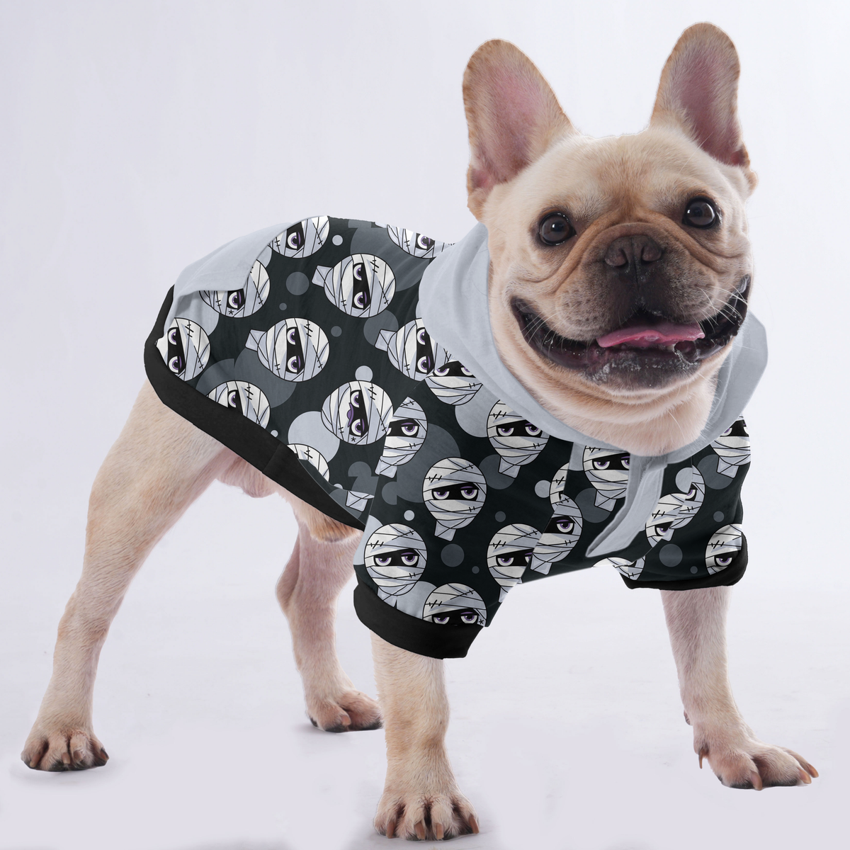 Mummy Halloween Hoodies for French bulldogs