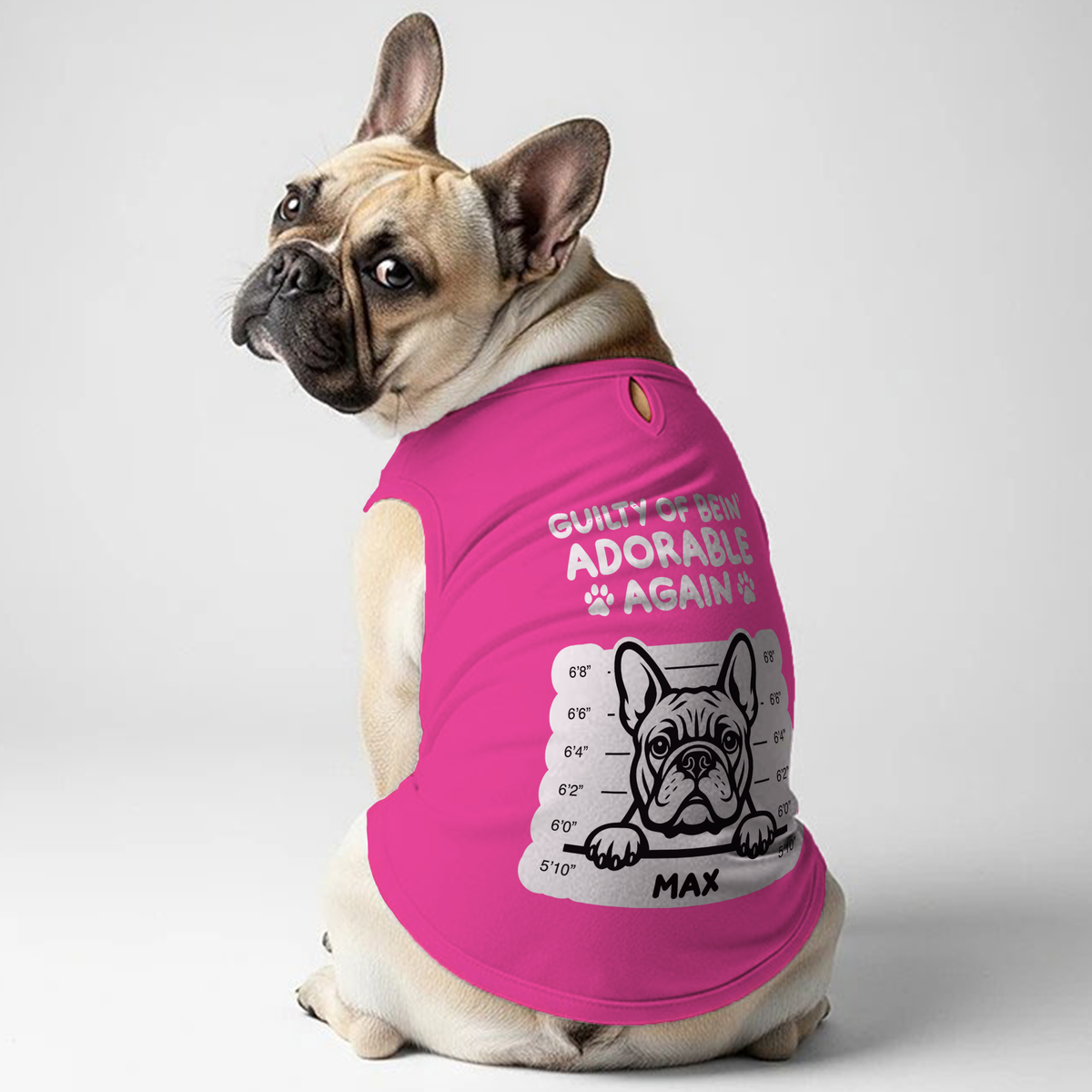 Culpable de ser adorable - Camiseta personalizada para bulldog francés | Camiseta personalizada para bulldog francés