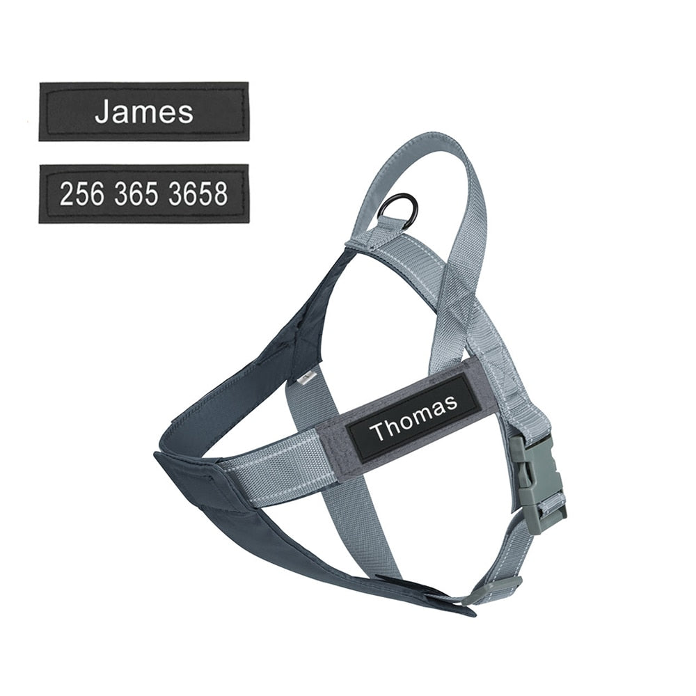 Personalized Vest-style Tactical Chest Harness - French Bulldog Shop
