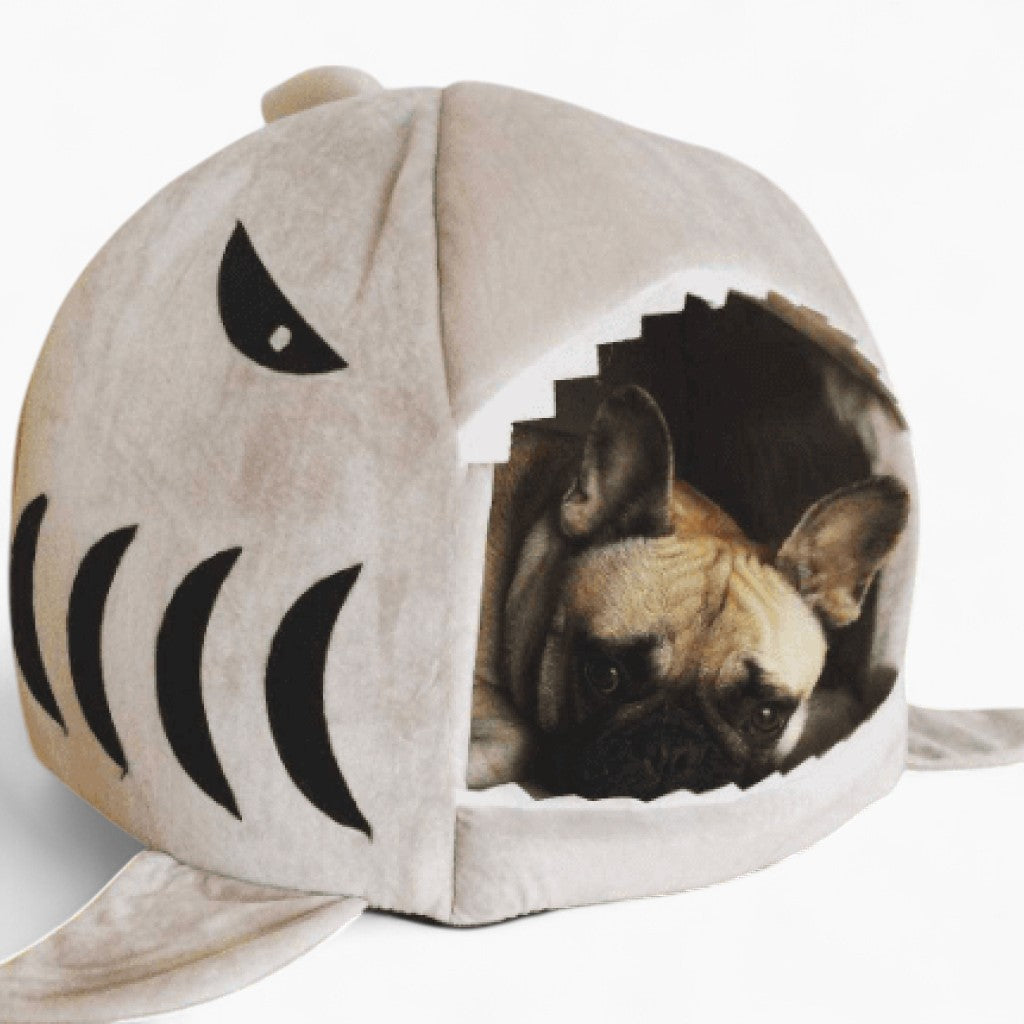Shark Dog Bed for Bulldogs – Soft Non-Slip Base