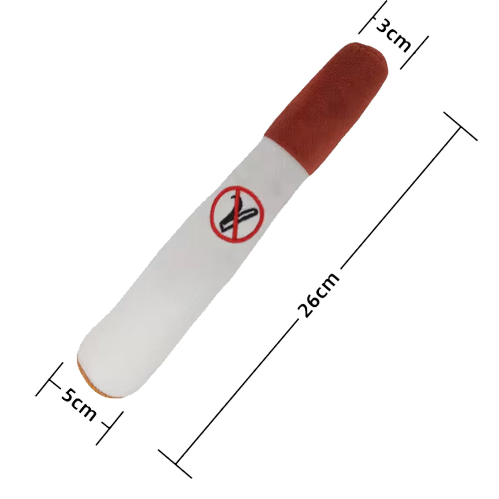 Chewbar Frenchie Cigar Toy – Interactive Squeaky Plush Chew Toy
