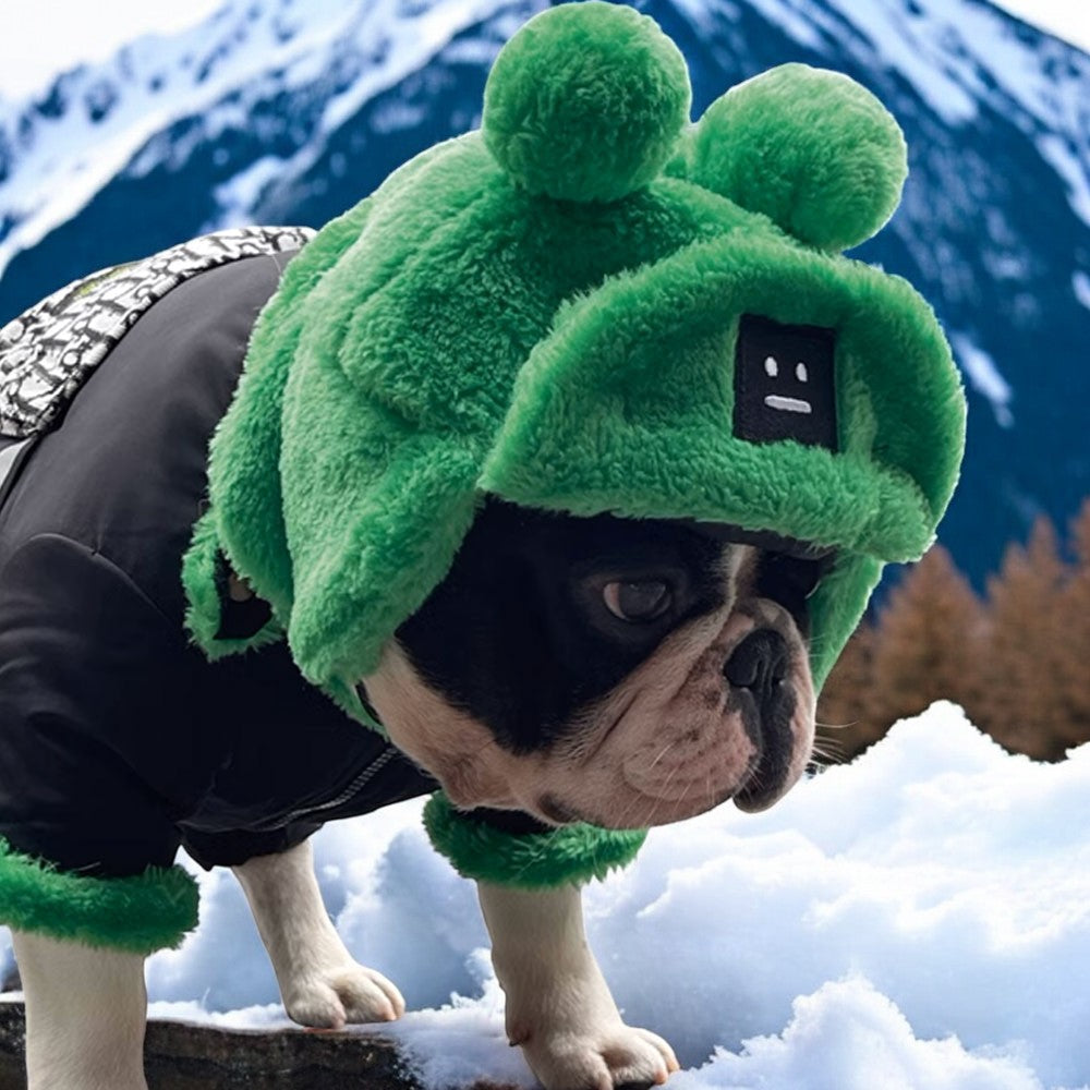 cozy dog hat for winter