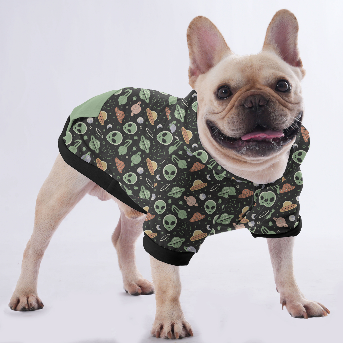 L'Alien - Sweat à capuche pour bouledogue français | Boutique Frenchie Original