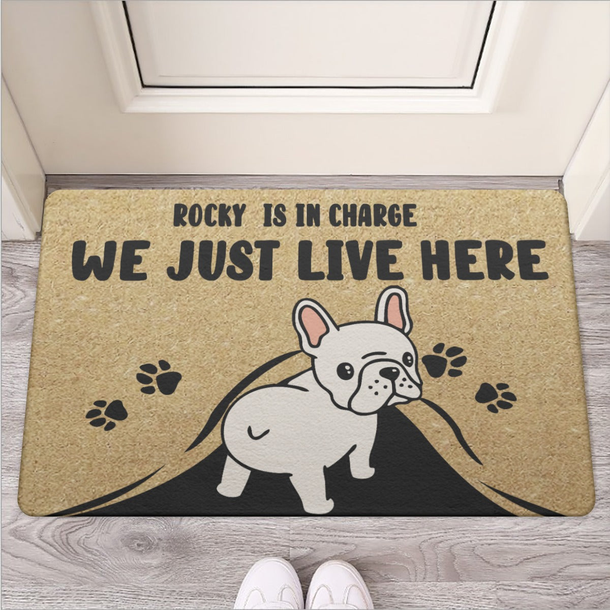 Custom French Bulldog Doormat Personalized Love - Main Image