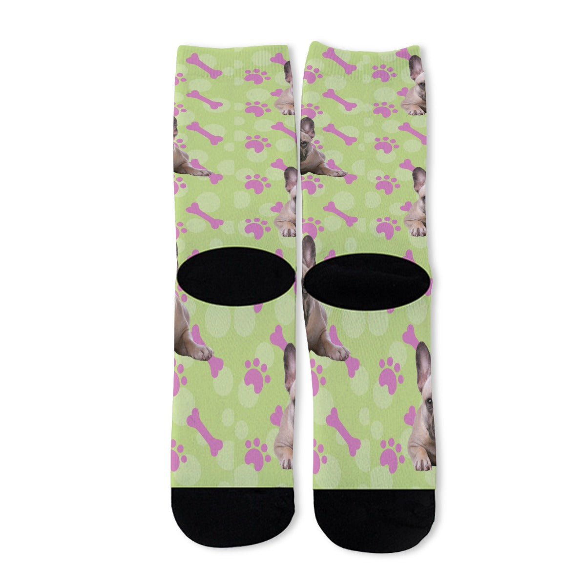 Chaussettes personnalisées avec photo Frenchie