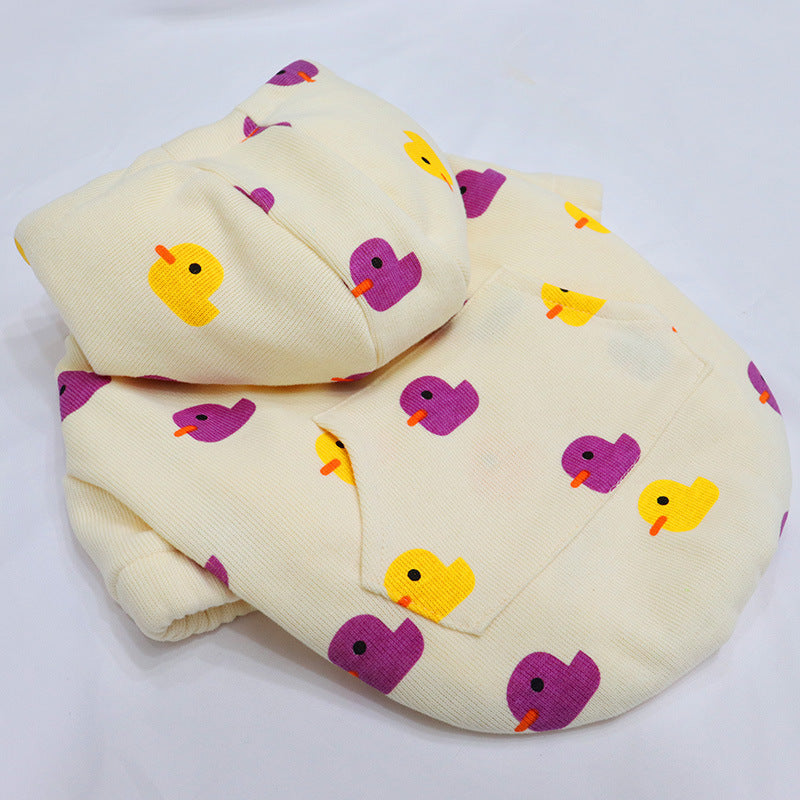 I Love Ducks - French Bulldog Hoodie (WJ06) - Frenchie Bulldog Shop