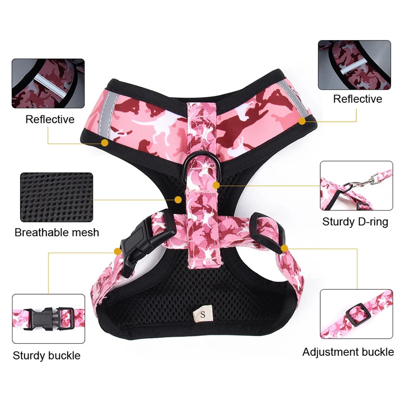 Fily Petz™ - Adjustable French Bulldog Harness Set (V3) (WS993) - Frenchie Bulldog Shop