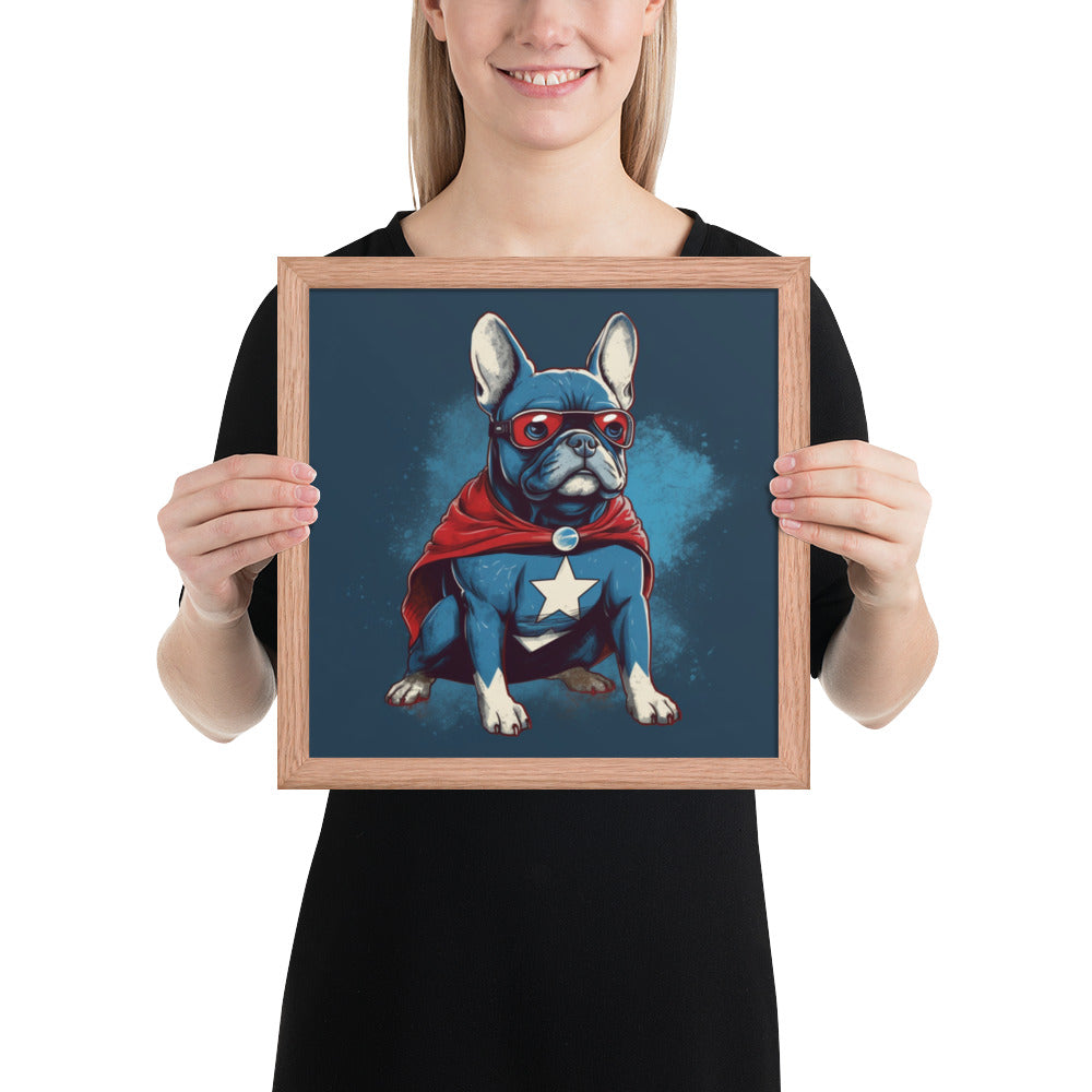 French Bulldog Framed Poster - Captivating Wall Art for Frenchie Lovers