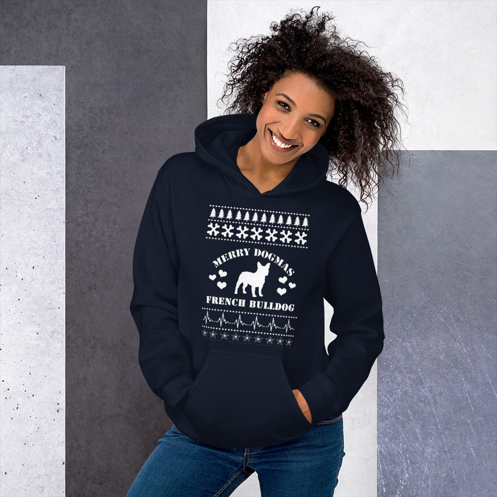 Merry DogMas - Unisex Hoodie - Frenchie Bulldog Shop