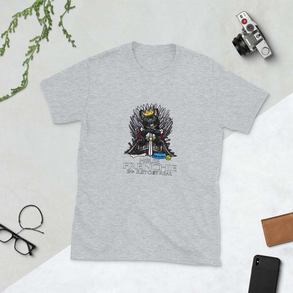House Frenchie -Camiseta unisex de manga corta