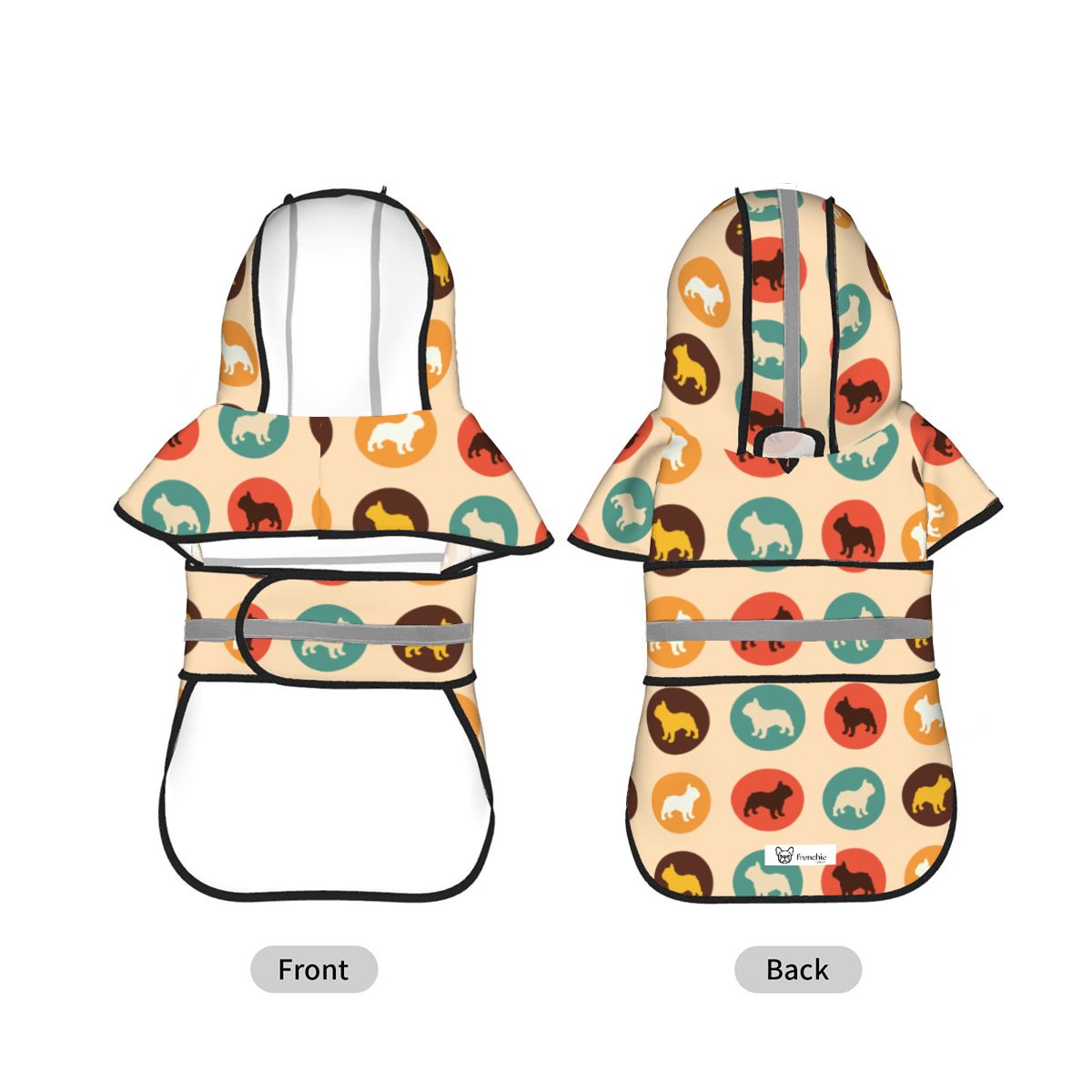 Pipper - Reflective Frenchie Poncho