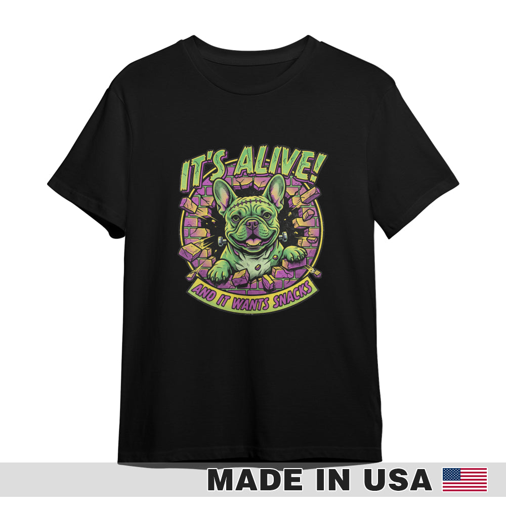 FRANKEN-FRENCHIE Halloween - Unisex T-Shirt