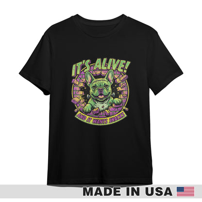 FRANKEN-FRENCHIE Halloween - Unisex T-Shirt