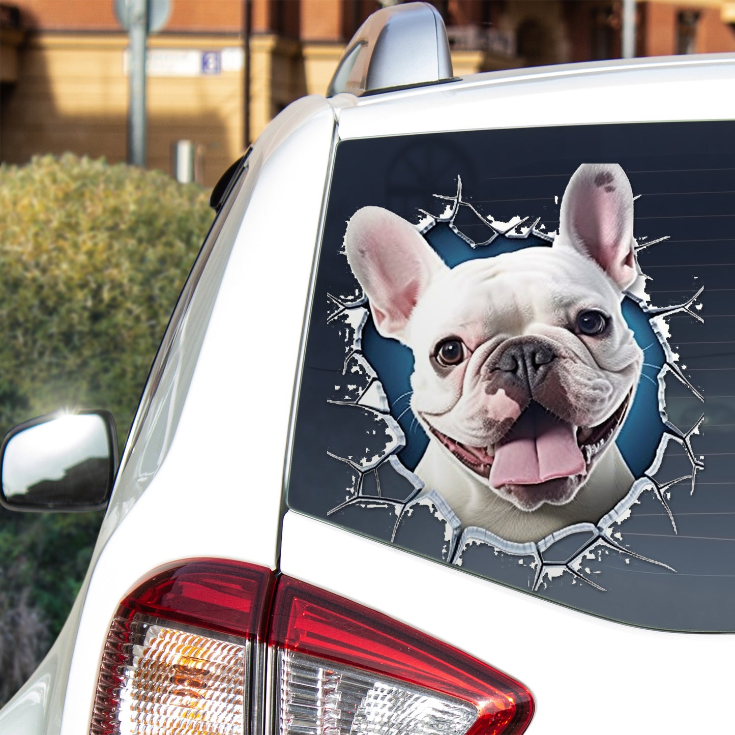 Frenchie Love Car Sticker - Show Your Canine Affection