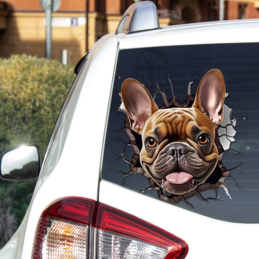 Frenchie Pride Car Sticker - Showcase Your Canine Love