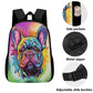 The Frenchie Face - 17 Inch Laptop Backpack
