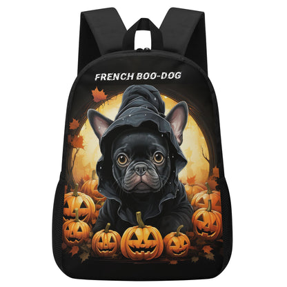 FRENCH BOO-DOG - 17 Inch Laptop Backpack