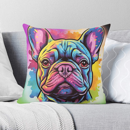 Adorable Frenchie Face - Pillow Cover