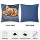Serene Sleeping Frenchie  - Pillow Cover