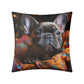 Adorably Cute Frenchie Puppy - Pillow Cover
