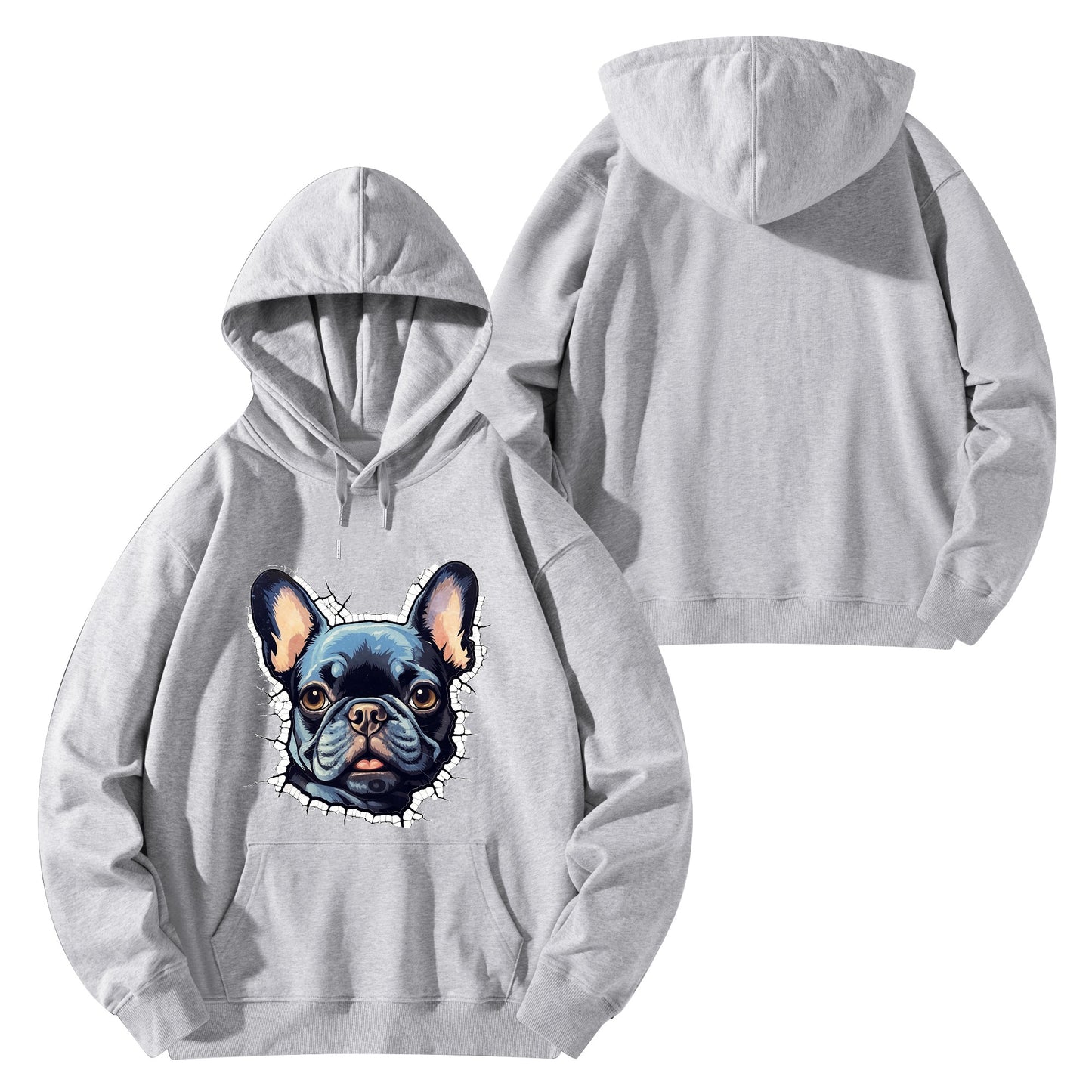 Frenchie passion - Unisex Cotton Hoodie
