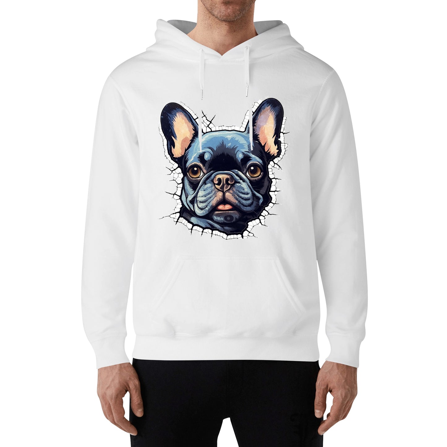 Frenchie passion - Unisex Cotton Hoodie