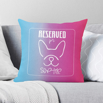 Custom Pillow with Frenchie Name