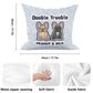 Double Touble - Custom Pillow with Frenchie Name