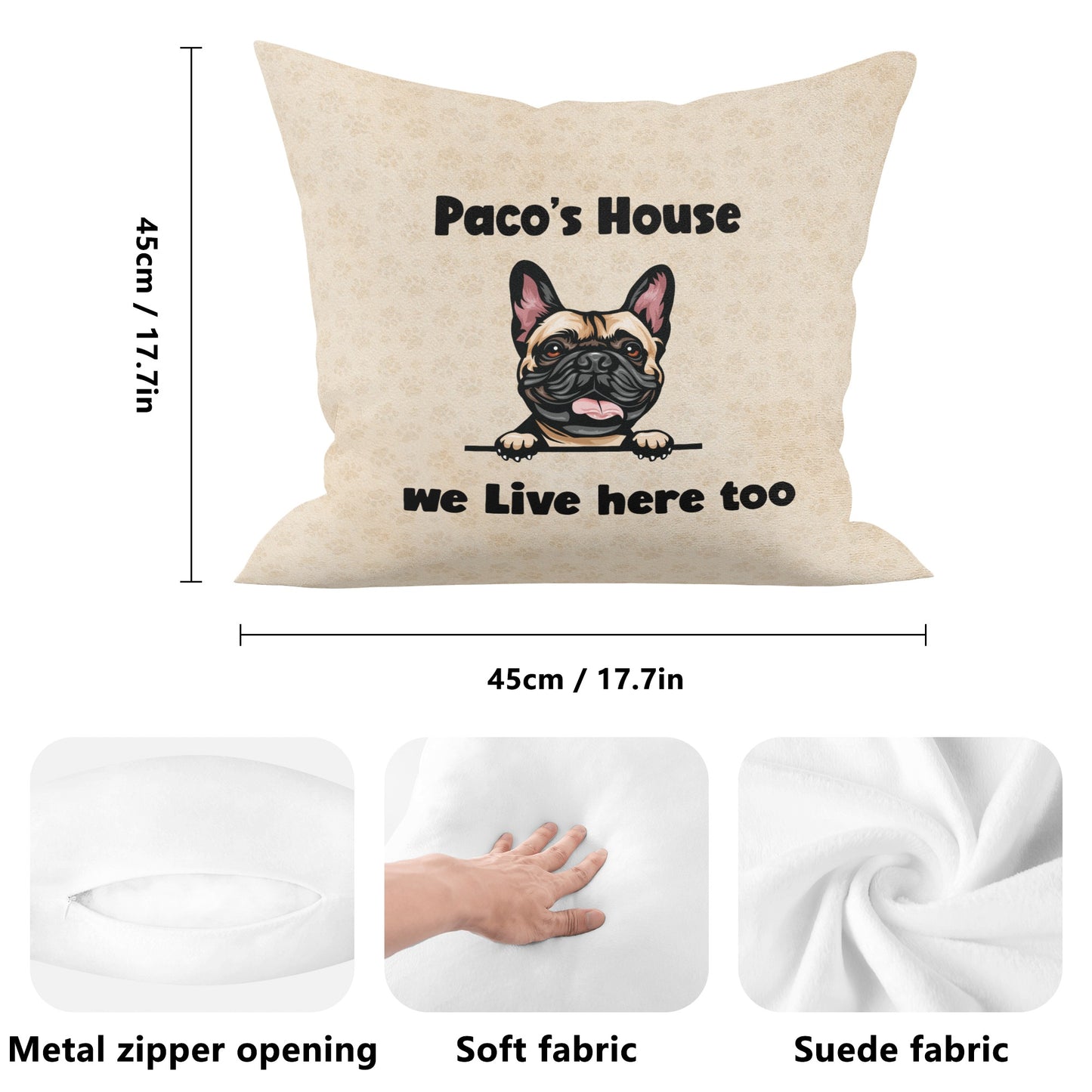 Frenchies house - Custom Pillow