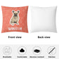 Custom Pillow with Frenchie Photo
