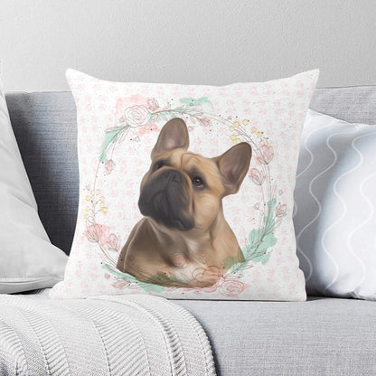 Custom Pillow with Frenchie picture