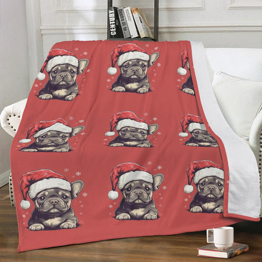 Christmas Vibes - Soft Polyester Premium Fleece Blanket