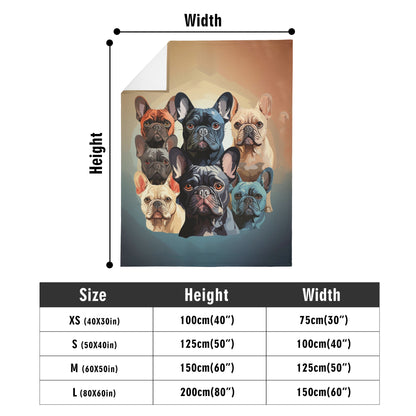 Couverture longue verticale en flanelle respirante, 4 tailles