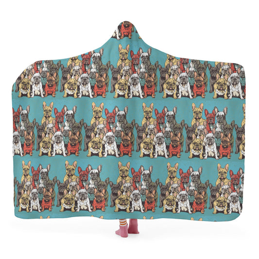 Frenchie Art - Hooded Blanket