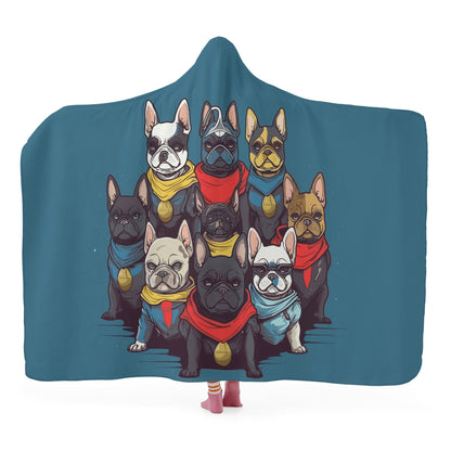 Super Frenchies - Hooded Blanket