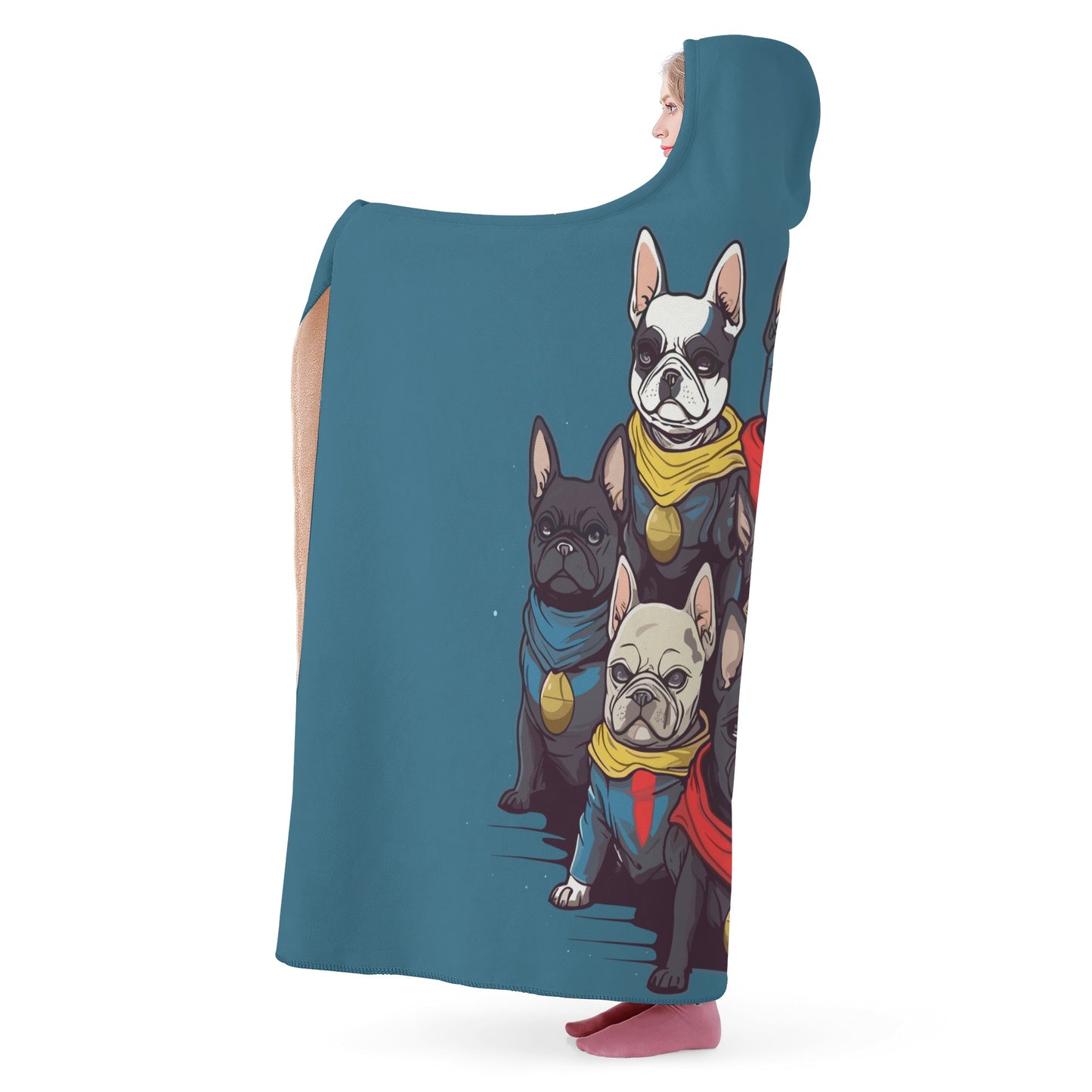 Super Frenchies - Hooded Blanket