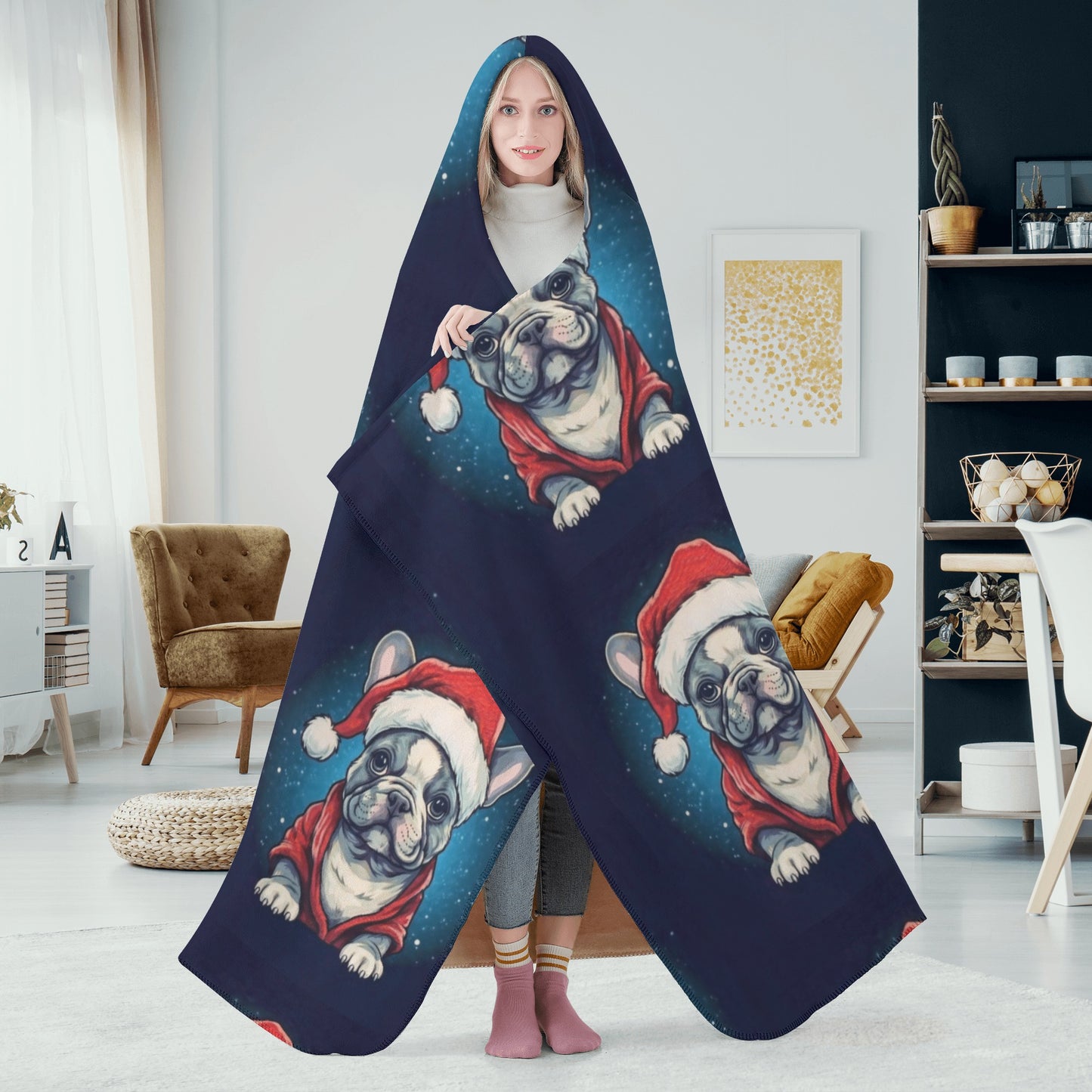 Christmas Vibes - Hooded Blanket