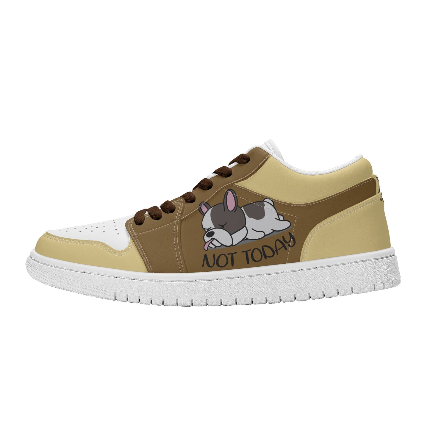 Lazy Frenchie - Low Top Skateboard Sneakers