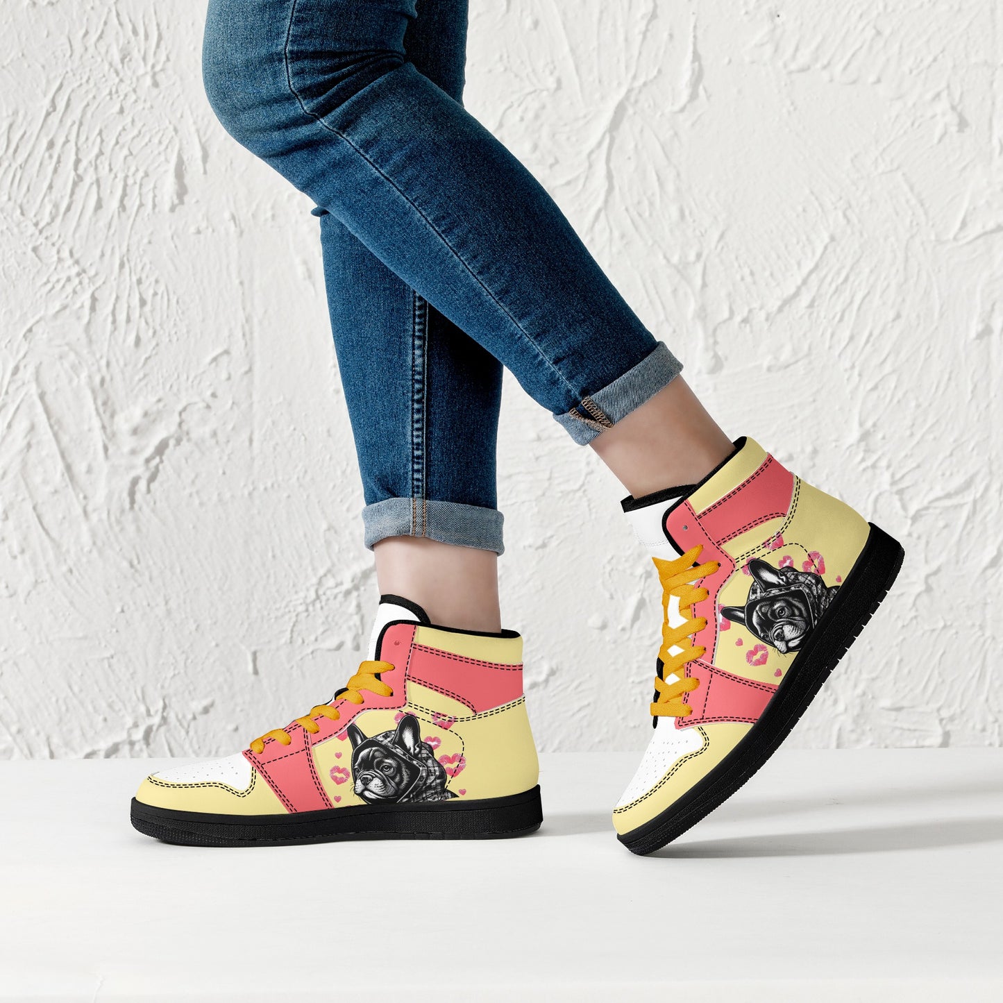 Lola -  High Top Leather Sneakers