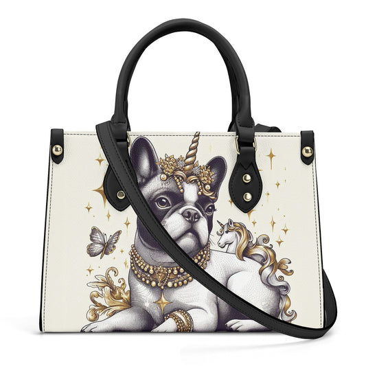 QMXO Watercolor French Bulldog Tote Bag For Women – Large Capacity Shopper Shoulder Bag With Cute Print